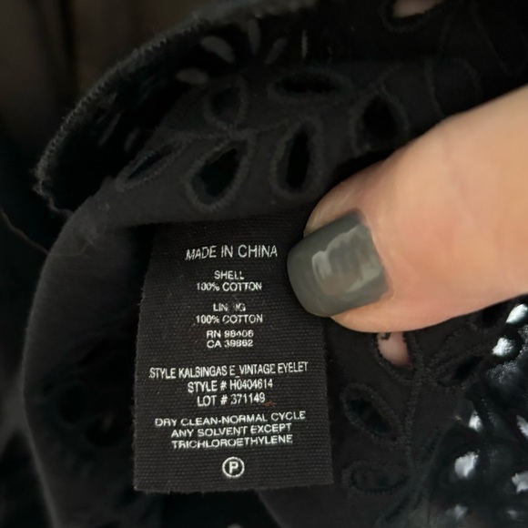 Theory Kalsingas Eyelet Dress 100% Cotton - Picture 9 of 9